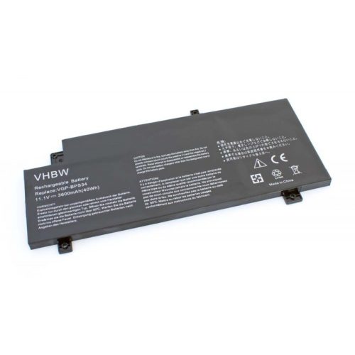 Sony VGP-BPS34 Laptop akkumulátor - 3600mAh (11.1V Fekete) - Utángyártott