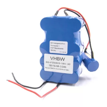   Bosch FD9403, FD9403, 100W + 10W NiMH Takarítógép akkumulátor (3000 mAh, 18 V, 54 Wh) - Utángyártott