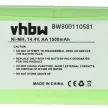 Dirt Devil 0606004, R1-l051B NiMH Takarítógép akkumulátor (1500 mAh, 14.4 V, 21.6 Wh) - Utángyártott
