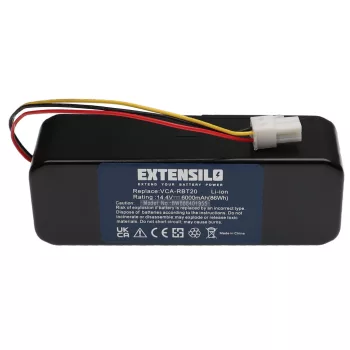   VCA-RBT20 Li-Ion Takarítógép akkumulátor (6000 mAh, 14.4 V, 86.4 Wh) - Utángyártott