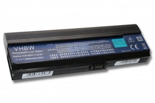 Acer Aspire 3050 Laptop akkumulátor - 6600mAh (11.1V Fekete) - Utángyártott