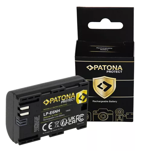 PROTECT LP-E6NH Canon EOS R5 EOS R6 akkumulátor - ( 2250mAh / 16,2Wh / 7,2V ) - Utángyártott