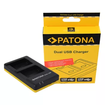   Sony NP-FW50 Dual akkumulátor töltő USB-C kábellel - Utángyártott