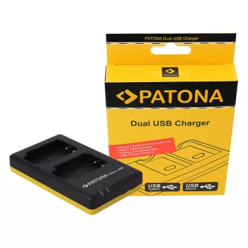   Sony NP-BX1, NPBX1 Dual akkumulátor töltő USB-C kábellel - Utángyártott