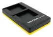 Panasonic DMC-GF6 Dual akkumulátor töltő Micro-USB kábellel - Utángyártott