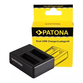   SJCAM SJ6 Legend Black SJ6000 Dual akkumulátor töltő Micro-USB kábellel - Utángyártott