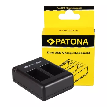   Garmin Virb 360, VIRB360, GMICP702335 Dual akkumulátor töltő Micro-USB kábellel - Utángyártott