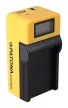Canon LPE8, LP-E8 akkumulátor töltő szett LCD kijelzővel - Utángyártott