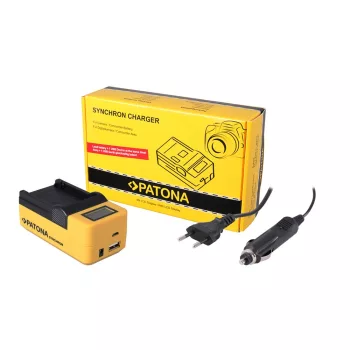   Rollei RL410B akkumulátor töltő szett LCD kijelzővel - Utángyártott