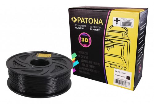 PATONA 1.75mm fekete ABS 3D nyomtató Filament - Utángyártott