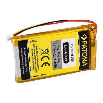   Garmin Nuvi 200 Nuvi 205 250 255 260 200W 205T 205W 205WT 252W akkumulátor - 1200mAh - Utángyártott