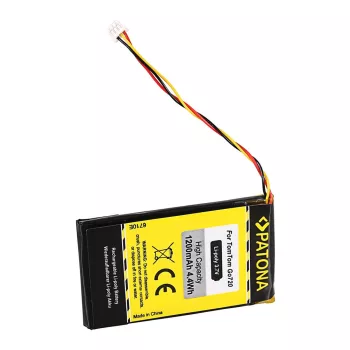   TomTom Go 720 Go 520 530 630 720 730 920 930 530 Live 630 Live akkumulátor - 1200mAh - Utángyártott