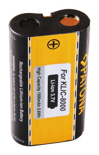 Kodak KLIC-8000 / RB50 akkumulátor - 1500mAh (3.7V) - Utángyártott