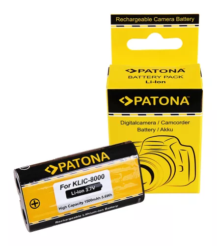 Kodak KLIC-8000 / RB50 akkumulátor - 1500mAh (3.7V) - Utángyártott