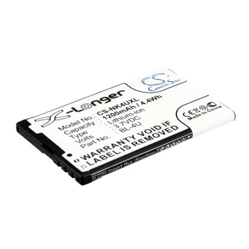 Nokia BL-4U akkumulátor - 1200mAh (3.7V) - Utángyártott