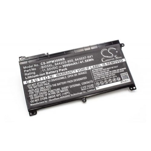 HP BI03XL, BIO3XL Laptop akkumulátor - 3600mAh (11.55V Fekete) - Utángyártott