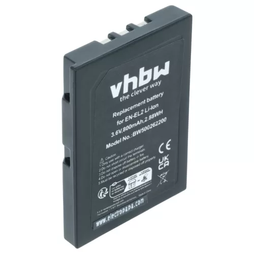 Nikon EN-EL2 akkumulátor - 800mAh (3.6V) - Utángyártott
