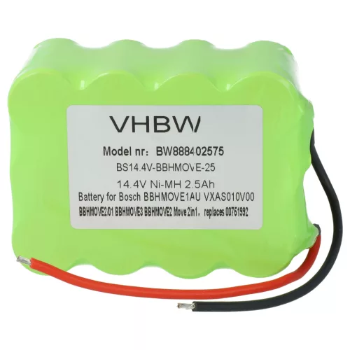 Bosch 00751992, FD8901 akkumulátor - 2500mAh (14.4V) - Utángyártott