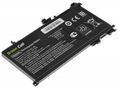 HP TE03XL, TPN-Q173 Laptop akkumulátor - 3400mAh (11.55V Fekete) - Utángyártott