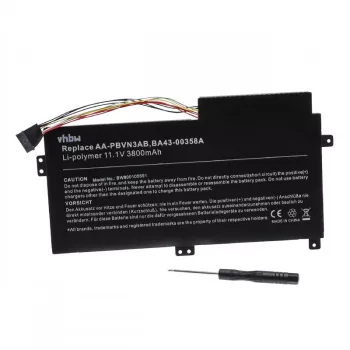   Samsung AA-PBVN3AB, BA43-00358A Laptop akkumulátor - 3800mAh (11.1V Fekete) - Utángyártott