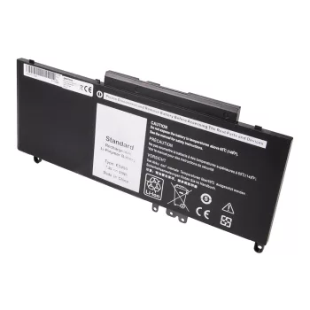   Dell Latitude E5450, E5550 Laptop akkumulátor - 6900mAh (7.4V Fekete) - Utángyártott