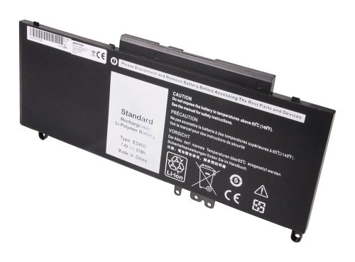 Dell Latitude E5450, E5550 Laptop akkumulátor - 6900mAh (7.4V Fekete) - Utángyártott
