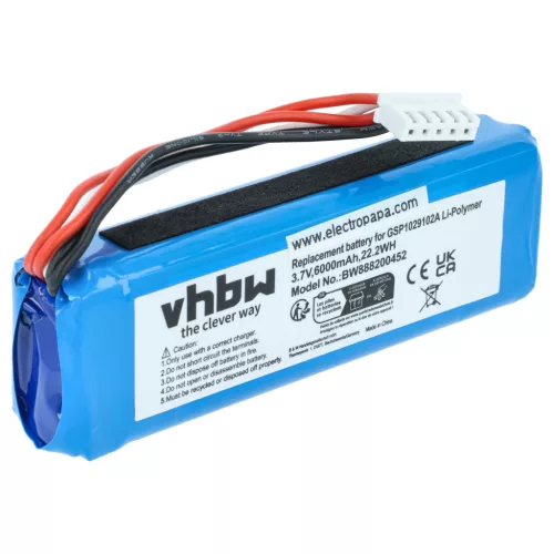JBL Charge 3 / Charge 3 Stealth Edition / GSP1029102A akkumulátor - 6000mAh (3.7V) - Utángyártott
