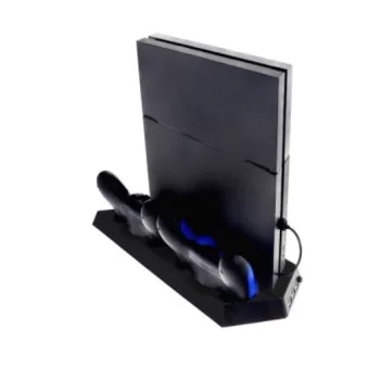   Playstation 4 konzol állvány / töltő állomás ventillátorral - Utángyártott
