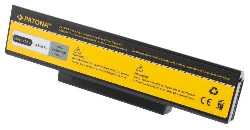 Asus A72 Laptop akkumulátor - 4400mAh (10.8V / 11.1V Fekete) - Utángyártott