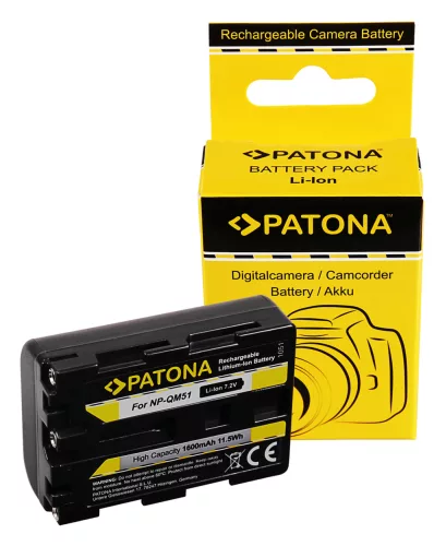 Sony NP-FM30, NP-FM50, NP-FM70 akkumulátor - 1600mAh (7.2V) - Utángyártott