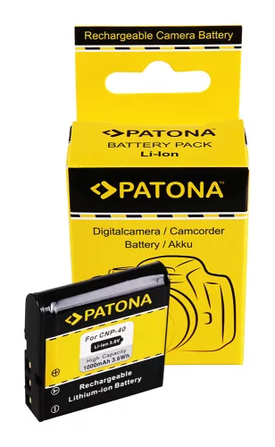 Casio NP-40 / Pentax LB-060 akkumulátor - 1000mAh (3.6V) - Utángyártott