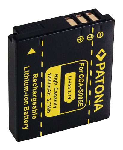Panasonic CGA-S005 / DMW-BCC12 akkumulátor - 1000mAh (3.7V) - Utángyártott