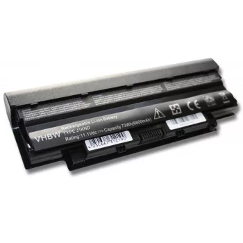   Dell Inspiron 13R, 14R, 15R Laptop akkumulátor - 6600mAh (11.1V Fekete) - Utángyártott