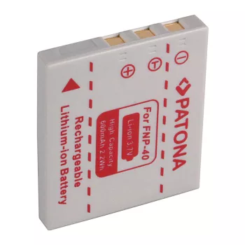   Fuji NP-40 / Pentax D-LI8 akkumulátor - 600mAh (3.7V) - Utángyártott