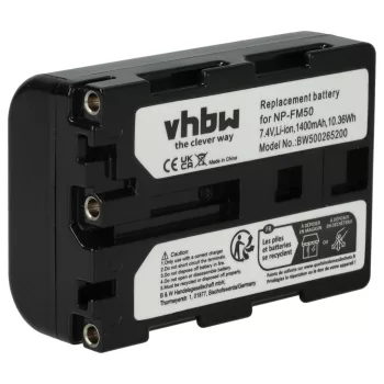   Sony NP-FM50 / NP-QM51 akkumulátor - 1400mAh (7.2V) - Utángyártott