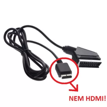   AV / Scart kábel Playstation 1, 2, 3 - 1,8m - Utángyártott