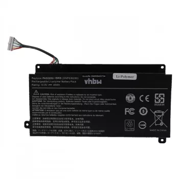   Toshiba PA5208U-1BRS Laptop akkumulátor - 4166mAh (10.8V Fekete) - Utángyártott