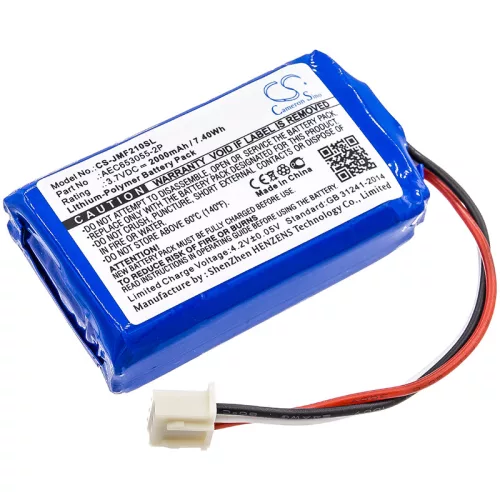 JBL Flip 2 / Flip II 2013 / AEC653055-2P akkumulátor - 2000mAh (3.7V) - Utángyártott