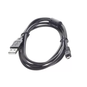   USB adatkábel Casio Exilim Fujifilm Finepix Nikon fényképezőgépekhez (fekete) - Utángyártott