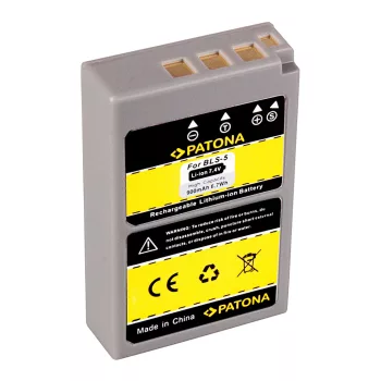   Olympus BLS-5, BLS-50, BLS50, PS-BLS5 akkumulátor - 900mAh (7.4V) - Utángyártott