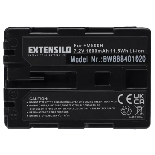 Sony NP-FM500H akkumulátor - 1600mAh (7.2V) - Utángyártott