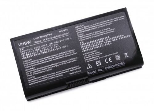 Asus A41-M70 / A42-M70 Laptop akkumulátor - 4400mAh (14.8V Fekete) - Utángyártott
