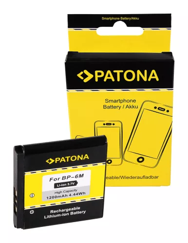 Nokia BP-6M akkumulátor - 1200mAh (3.7V) - Utángyártott