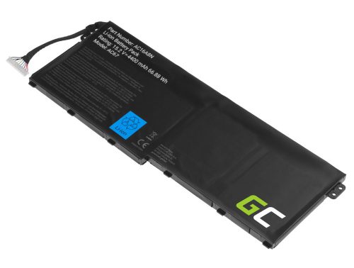 Acer AC16A8N, KT.0040G.009 Laptop akkumulátor - 4400mAh (15.2V Fekete) - Utángyártott