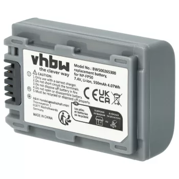   Sony NP-FP30, NP-FP50, NP-FP51 akkumulátor - 500mAh (7.2V) - Utángyártott