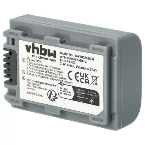 Sony NP-FP30, NP-FP50, NP-FP51 akkumulátor - 500mAh (7.2V) - Utángyártott