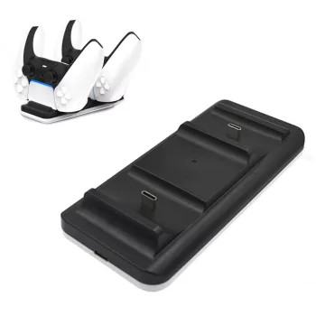   MIMD Dual töltőállomás USB kábellel Sony Playstation 5 / PS5 kontrollerekhez - Utángyártott