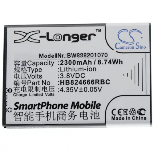 Huawei HB824666RBC, E5577, E5577 ebs-937, E5577Bs-937, E5577s-321 akkumulátor - 2300mAh - Utángyártott