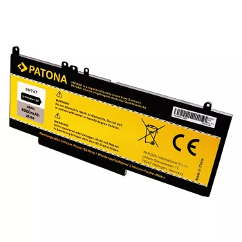   Dell 6MT4T, 8V5GX, G5M10 Laptop akkumulátor - 6000mAh (7.6V Fekete) - Utángyártott