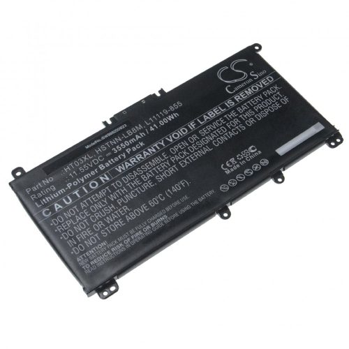 HP HT03XL Laptop akkumulátor - 3550mAh (11.55V, 41 Wh Fekete) - Utángyártott